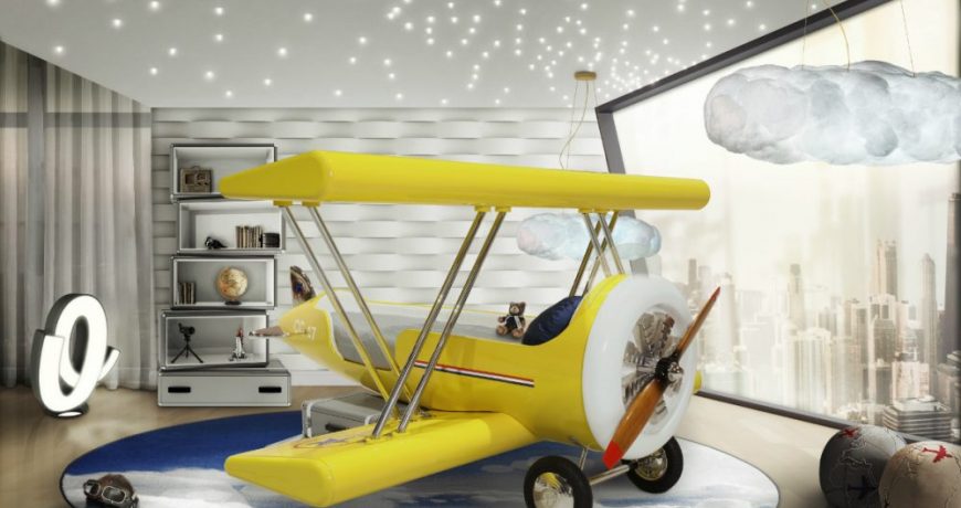 Kids Bedroom Design An Airplane Themed Bedroom For Little