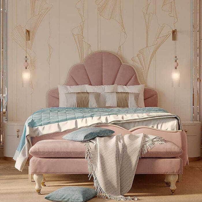 luxury pink girls room
