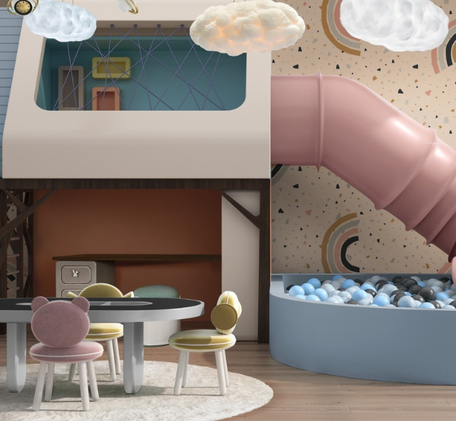A Pastel Wonderland for Play and Imagination