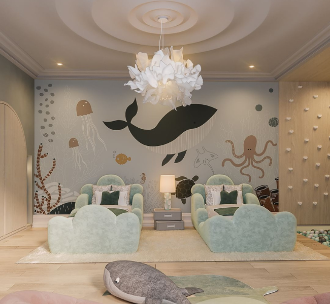 An Undersea Bedroom For Your Little Girl