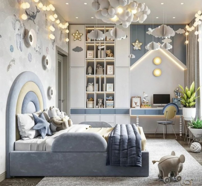 Cool and Calm: Designing a Blue-Themed Kids' Bedroom