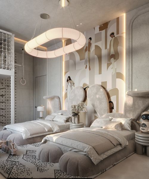 Cosy Neutral Kid's Bedroom with Our Mr. Bunny Bed