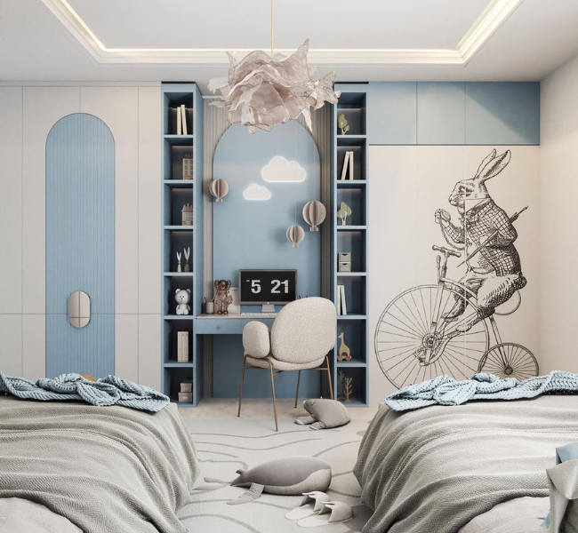 Creating a Dreamy Blue Bedroom for Two Little Boys