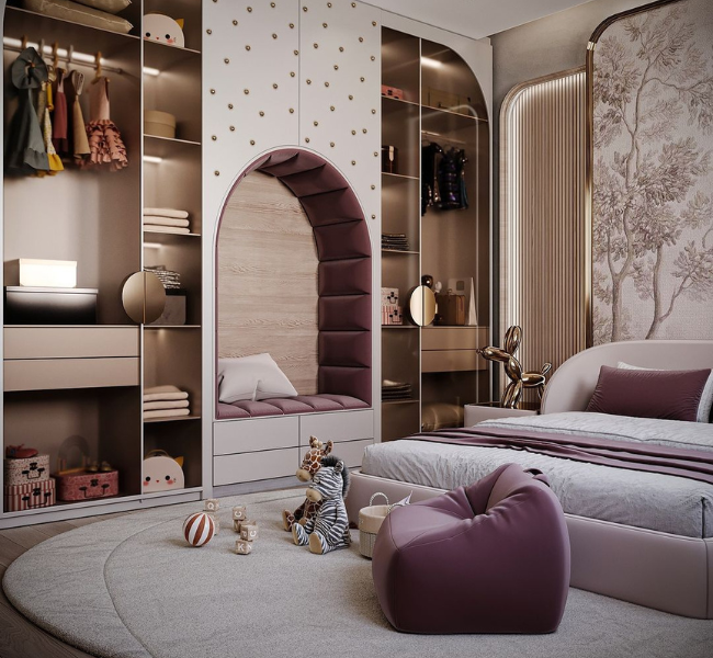 Creating a Serene and Playful Space: A Modern Children's Bedroom Design