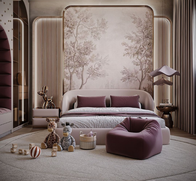 Creating a Serene and Playful Space: A Modern Children's Bedroom Design