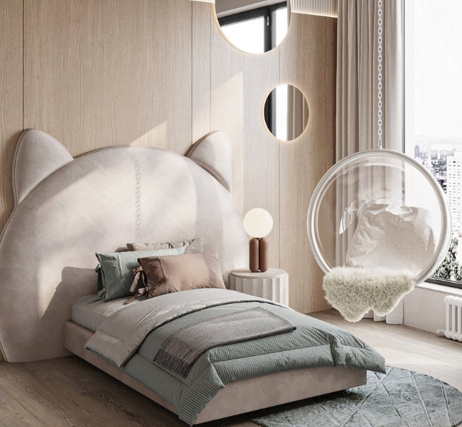 Creating Calm: Designing a Neutral Girl's Bedroom