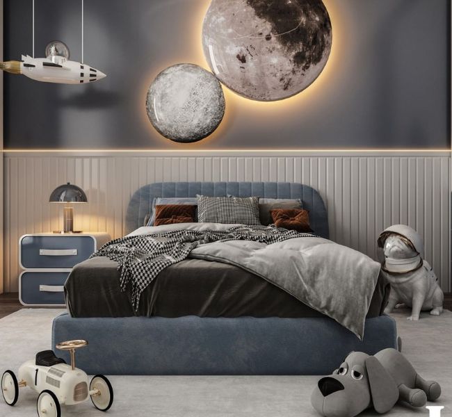 Dive into a Tranquil Blue Boy's Bedroom