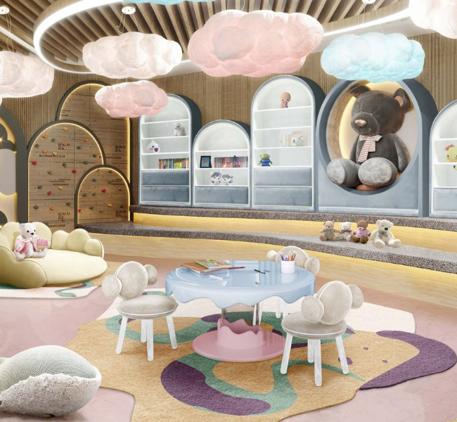 Elevate Your Playroom Design with Cloud Big Suspension Lamp