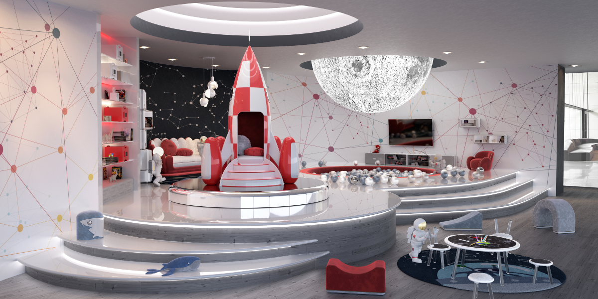 Journey to the Stars: Discover our Stellar Space Lounge for Kids!
