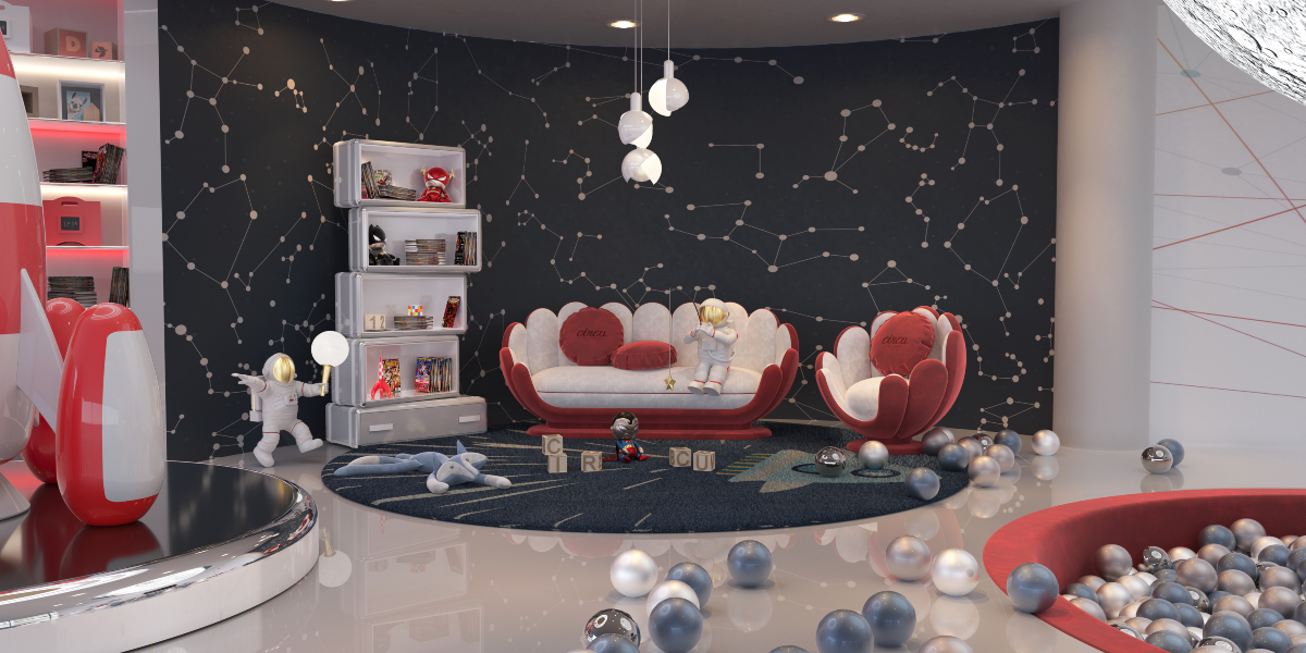 Journey to the Stars: Discover our Stellar Space Lounge for Kids!