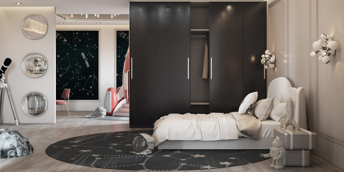 Luxury Space Theme Kids Room