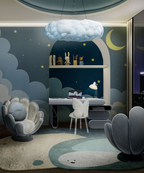 Magical Learning: A Night Sky For Your Kids' Study Area