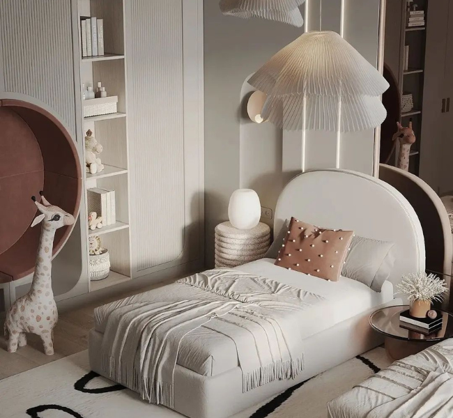 Neutral Twin Bedroom