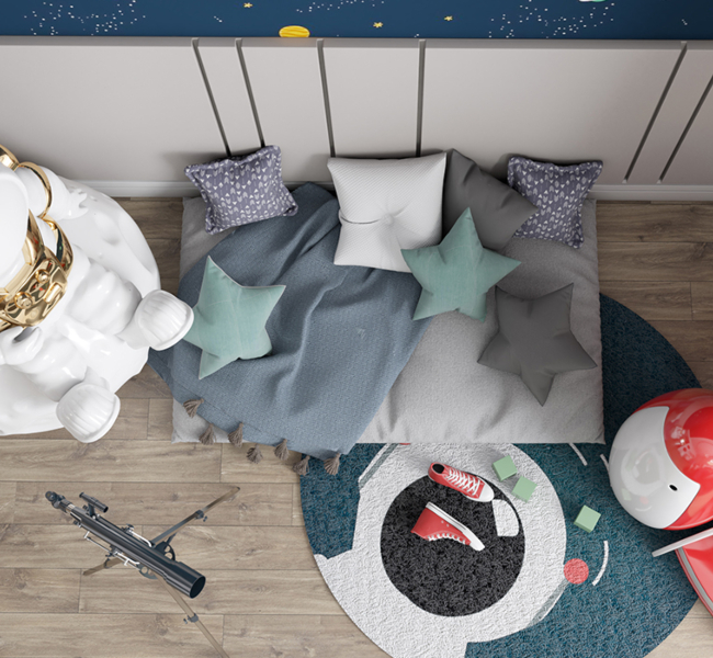 Outer Space Mission: A Cosmic Kids' Bedroom Design