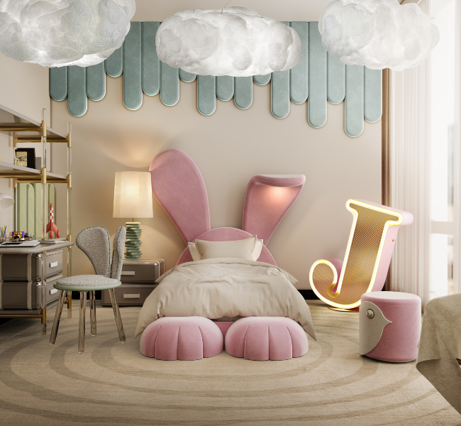 Welcome To Bunnyland: A Whimsical Kids' Bedroom Design