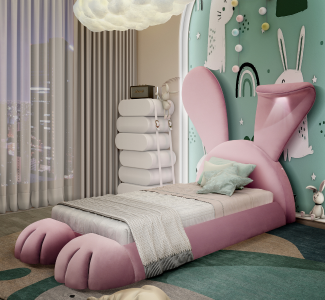 Welcome To Bunnyland: A Whimsical Kids' Bedroom Design