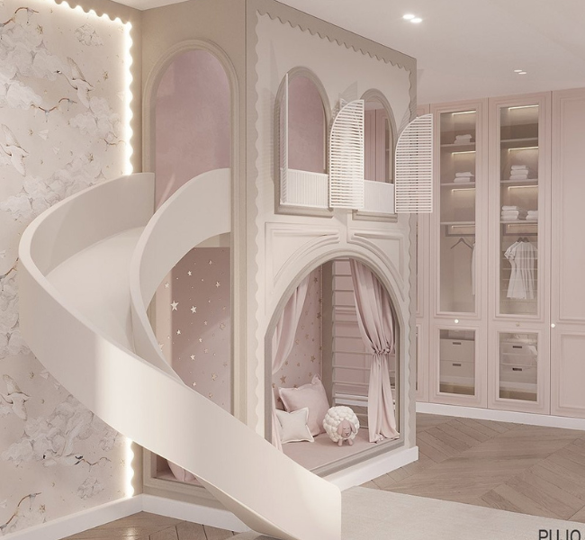 Whimsical Children's Bedroom & Playground: A Dreamy Escape
