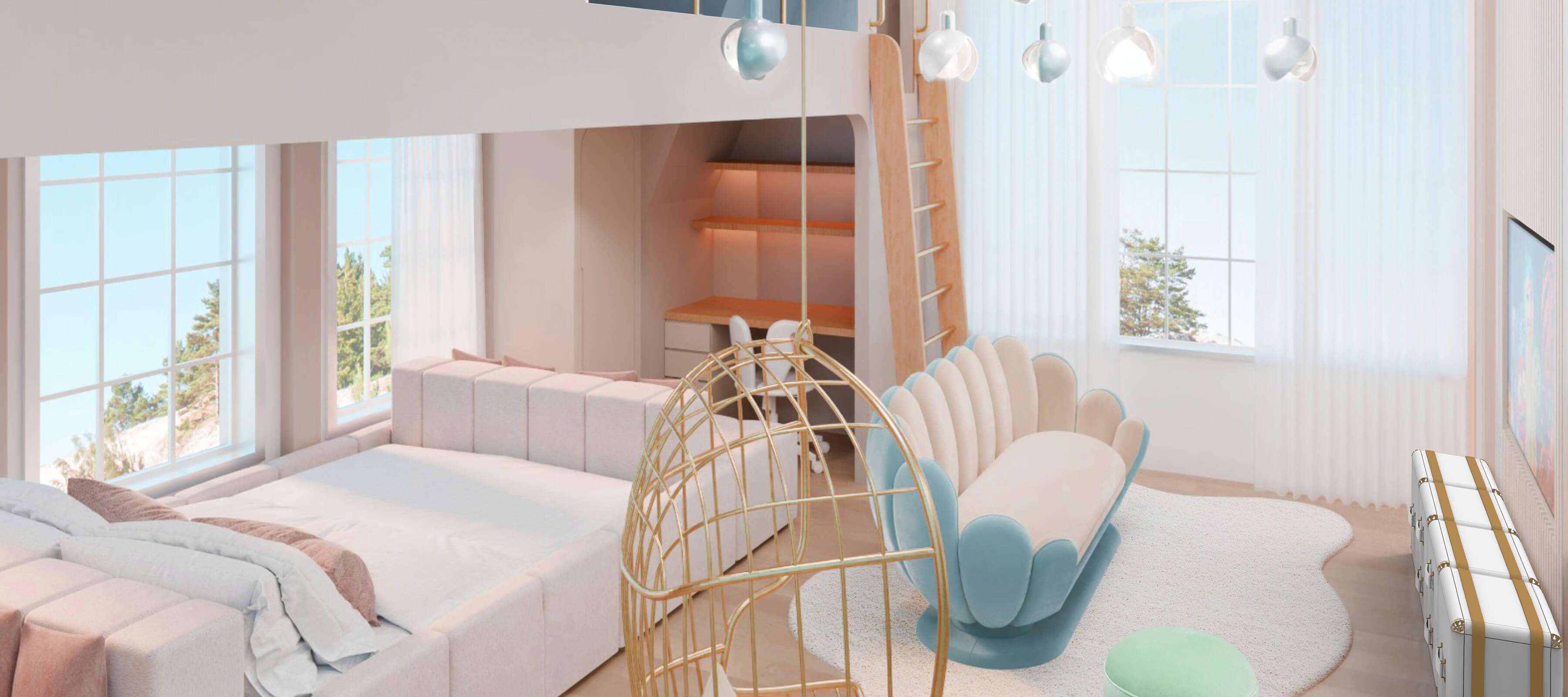 Nautical-Inspired Bedroom Escape 