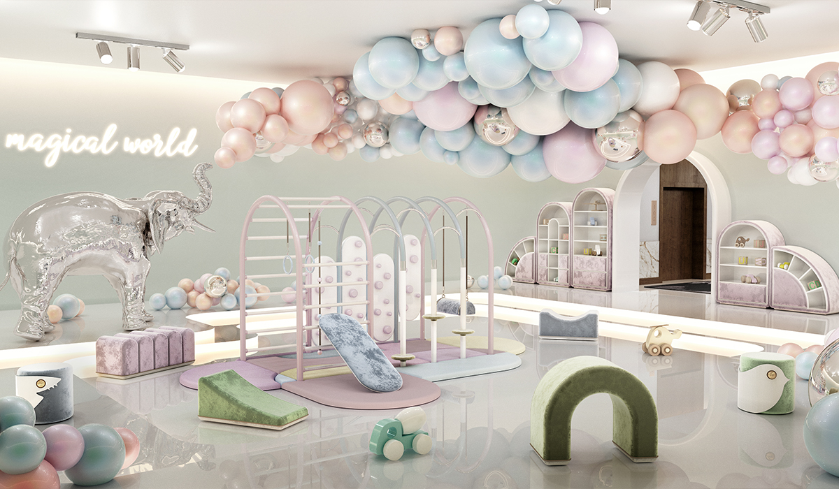 Bubble Slide circu magical furniture kids play-learn