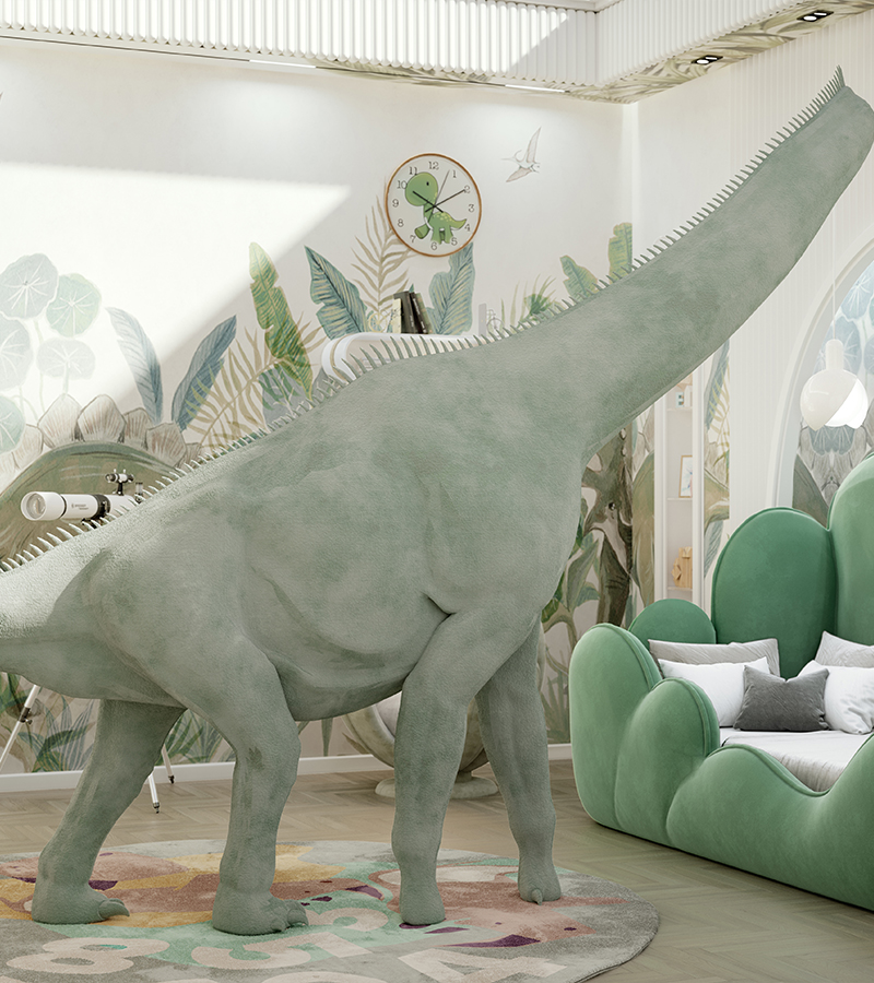 The Rhino’s Troupe Round circu magical furniture kids rugs
