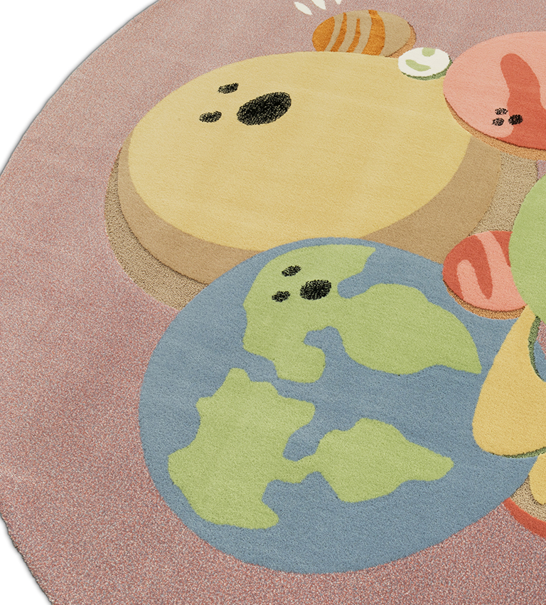 IV Planets Round circu magical furniture kids rugs