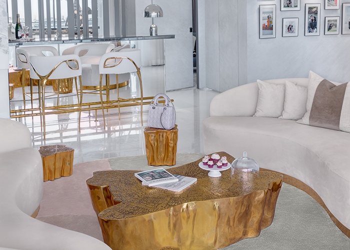 A touch of glam into a luxury apartment