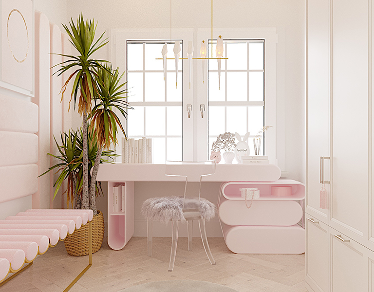 Whimsical Pink Room