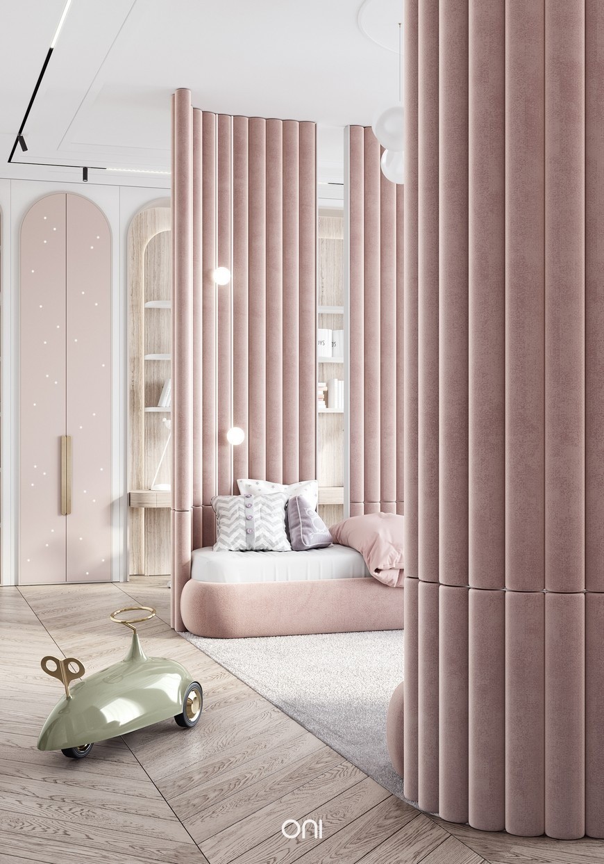 An Incredible Pastel Kids Bedroom Design by Oni Architects