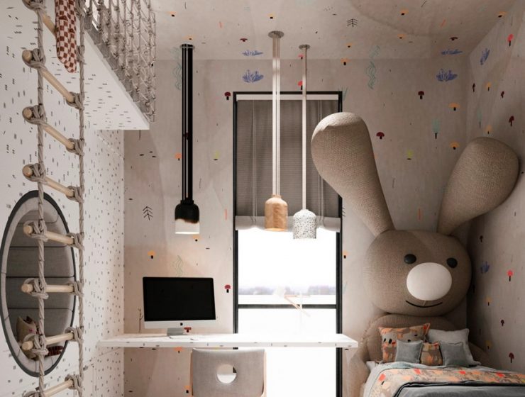 Heritage-Rich Kids Bedrooms in Japanese Home Design