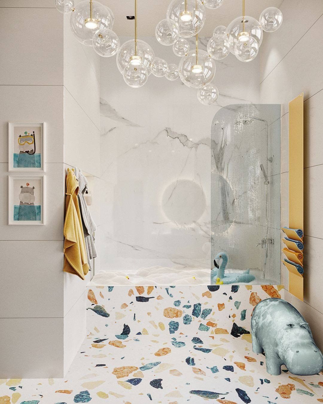 Kids Bathroom Idea designed by Domos Design