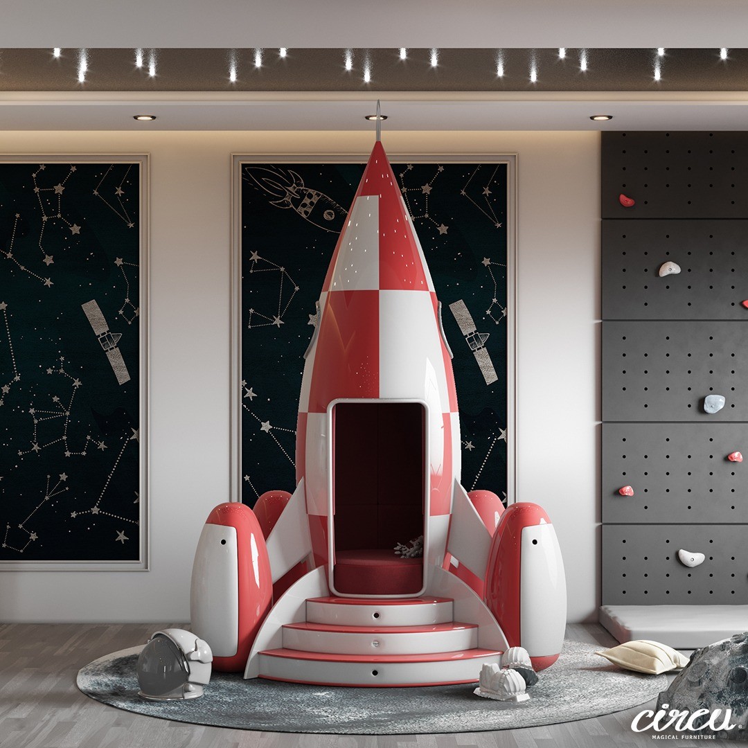 Luxury Space Theme Kids Room