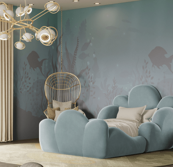 Luxury kids bedroom design inspired by the sea