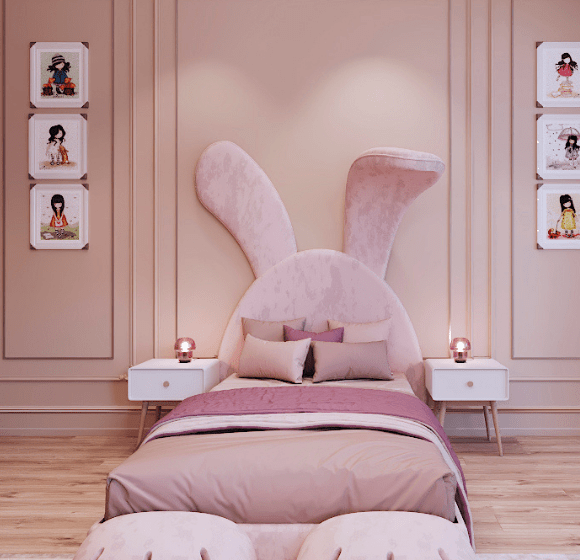 Bunny theme girls room design by Irina Kobets Designer 3