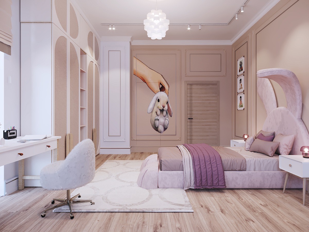 Bunny theme girls room design by Irina Kobets Designer 1