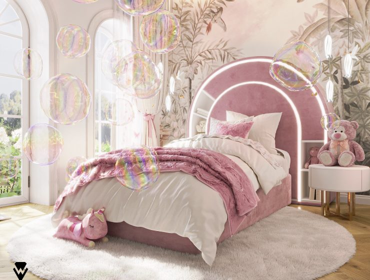 Luxury Girls Bedroom by We Wnętrzu 2