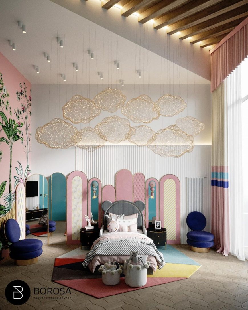 Borosa Group projected this Colourful Bedroom Design for a Little Girl