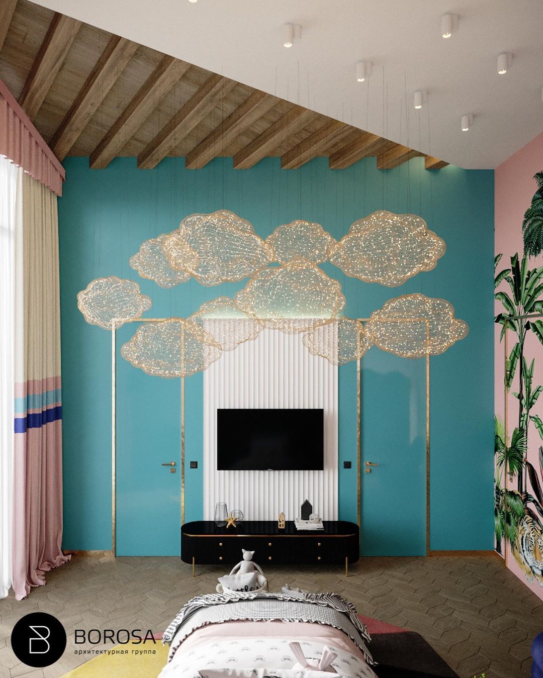 Borosa Group projected this Colourful Bedroom Design for a Little Girl