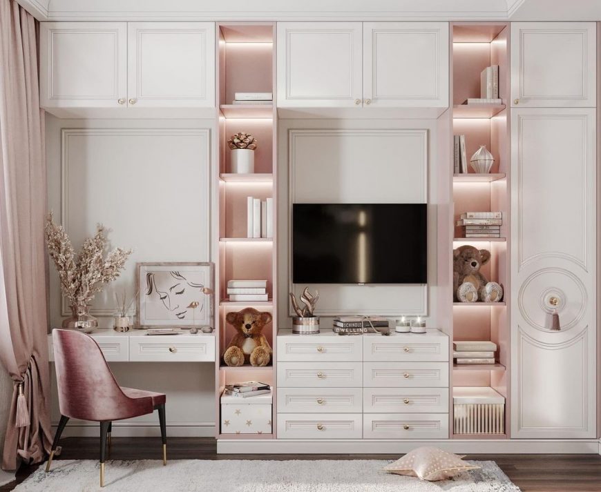 An Elegant Bedroom Design for a Little Girl by Artis Interiors