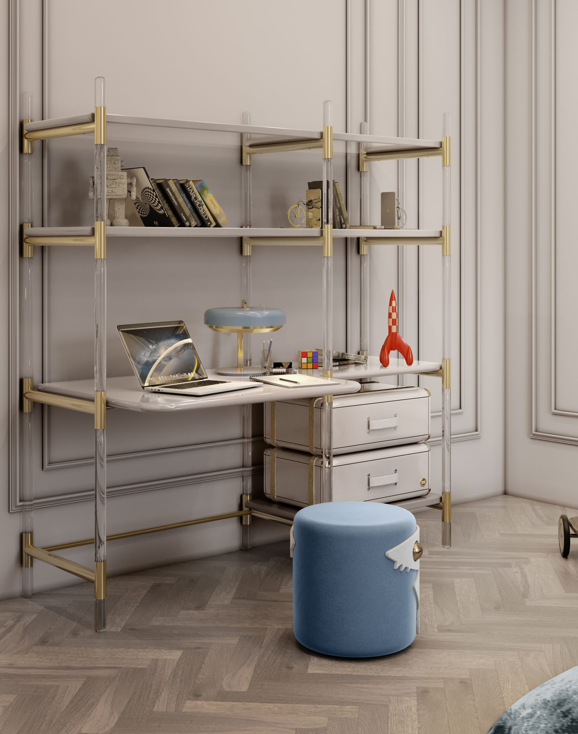 Kids Bookcase Desk The perfect office furniture for children 