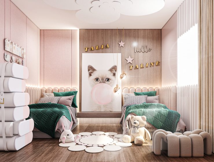 Shared girls room: Hollywood Glamour