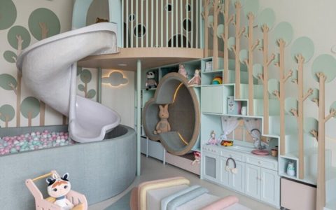 Pastel Color Kids’ Playroom Design By Lovisaro