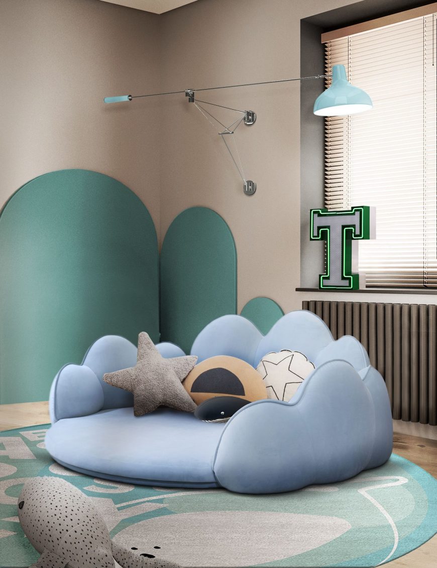 Adorable Play Area for Kids with a Luxurious Play Mat