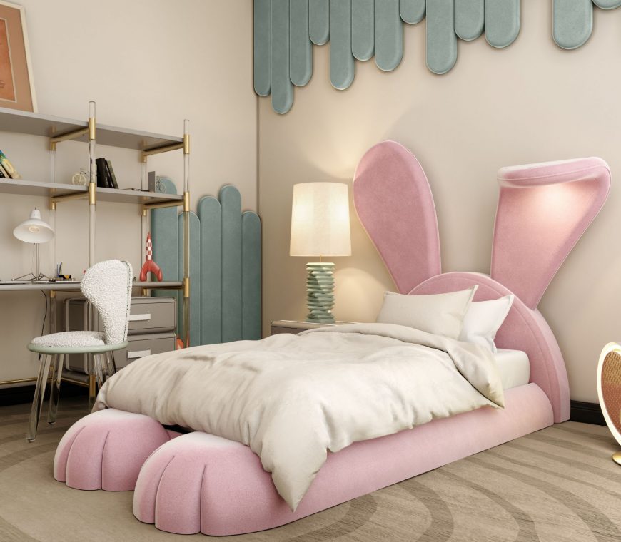 Cute Girls' Bedroom in Wonderland
