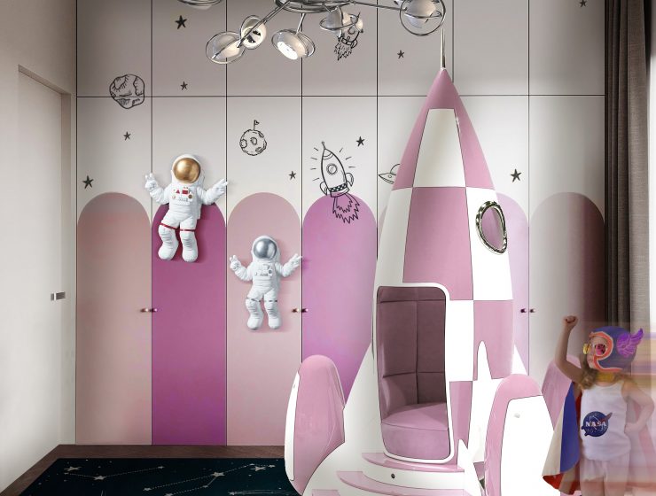 Luxury Modern Girls' Bedroom Ready To Take Off!