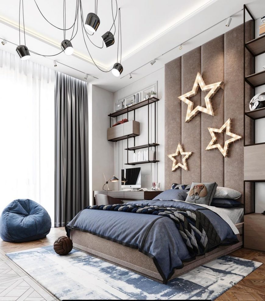 Cool And Modern Kids' Room For A Rising Star