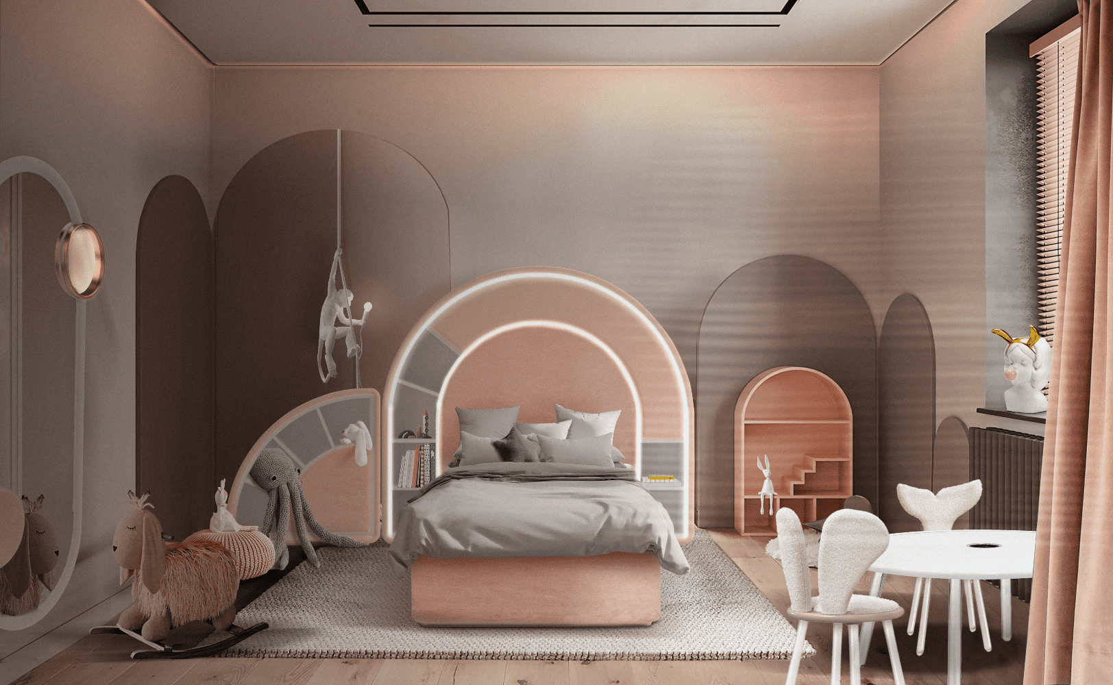 Lovely Pink Bedroom to Live a Fantasy