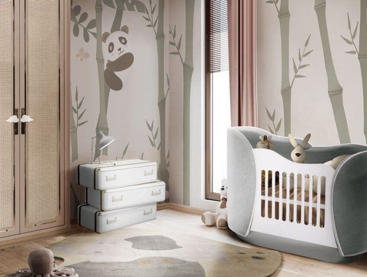 Luxury Neutral-Gender Nursery With The Cloud Cradle