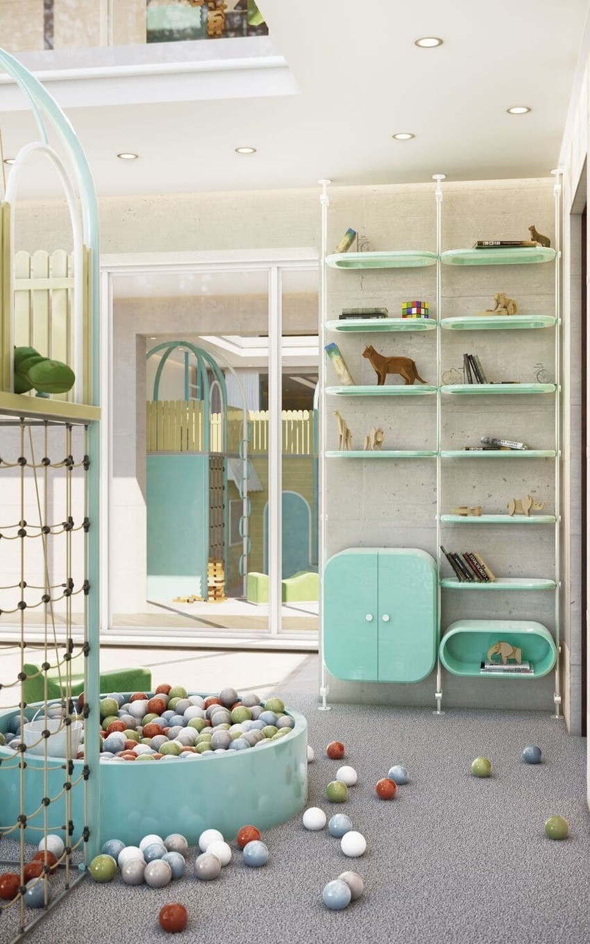 Green Mint Toned Kindergarten
