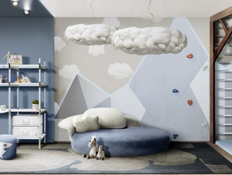 Blue Children's Play Space: Outdoor Inspiration