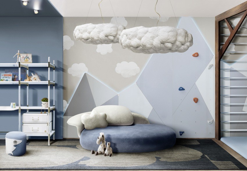 Blue Children's Play Area: Outdoor Inspiration Blue Children's Play Area: Outdoor Inspiration